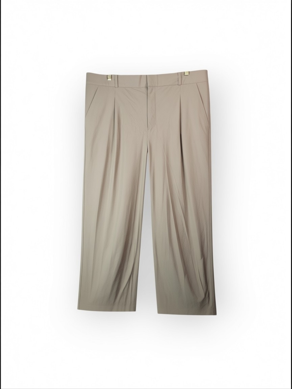 Old Navy Go-Dry Pants Mens XL Tan Elastic Waist Stretch Lightweight Travel